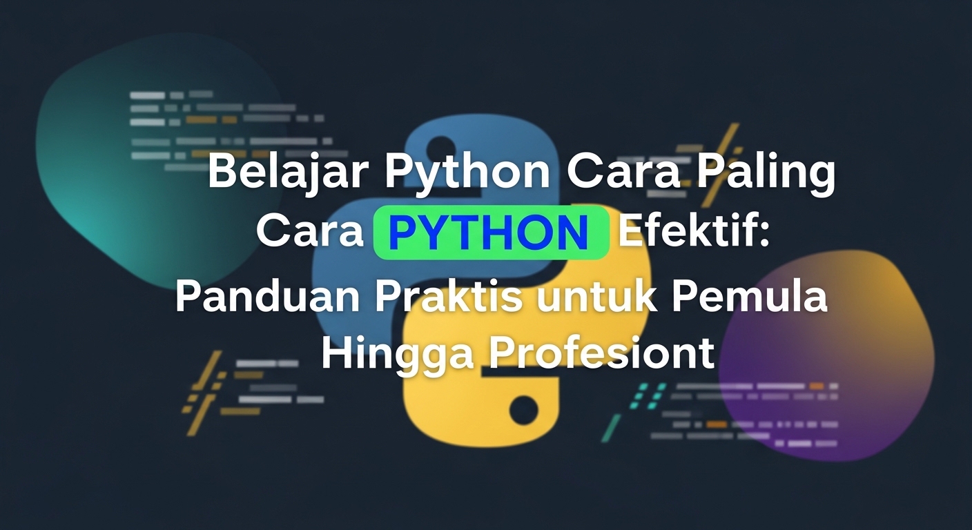 Belajar Python dengan Cara Paling Efektif: Panduan Praktis untuk Pemula Hingga Profesional
