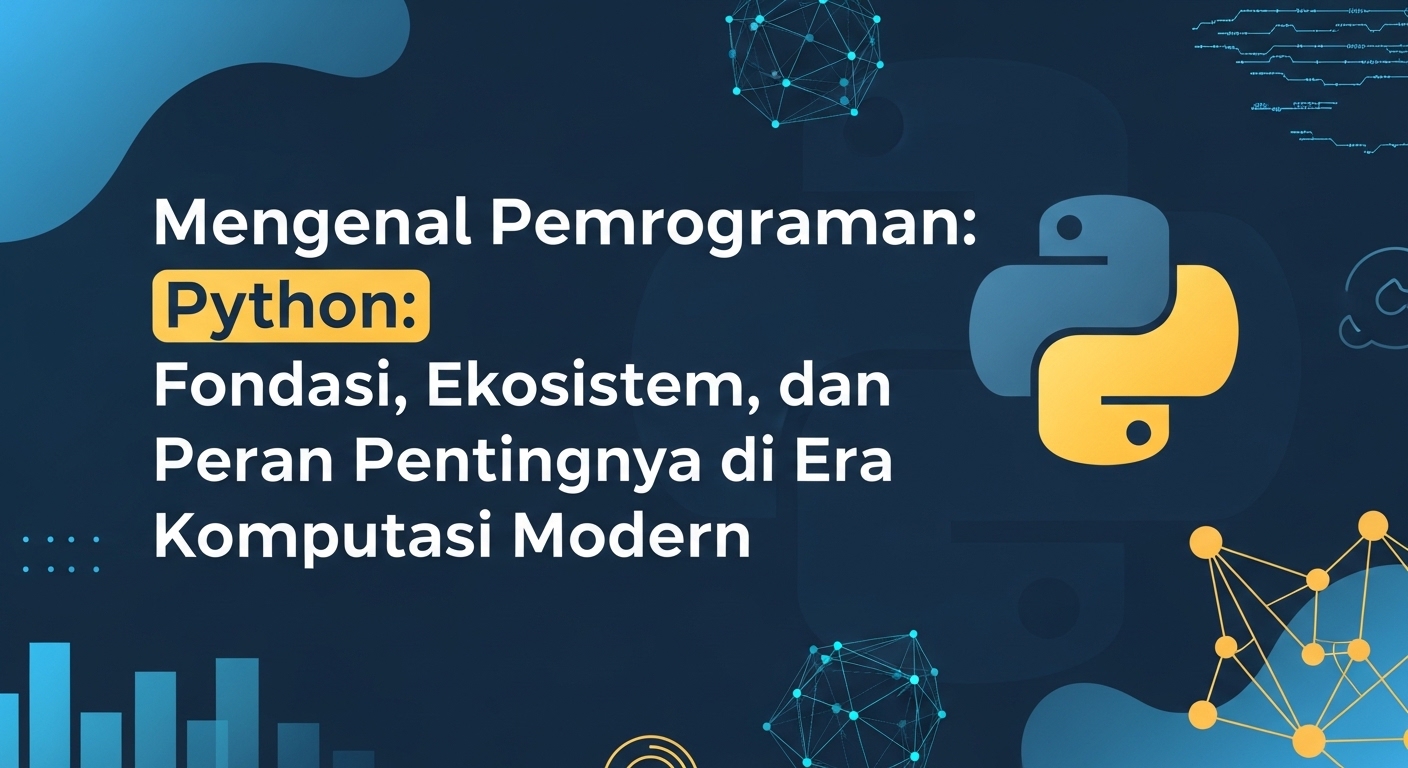 Mengenal Pemrograman Python: Fondasi, Ekosistem, dan Peran Pentingnya di Era Komputasi Modern