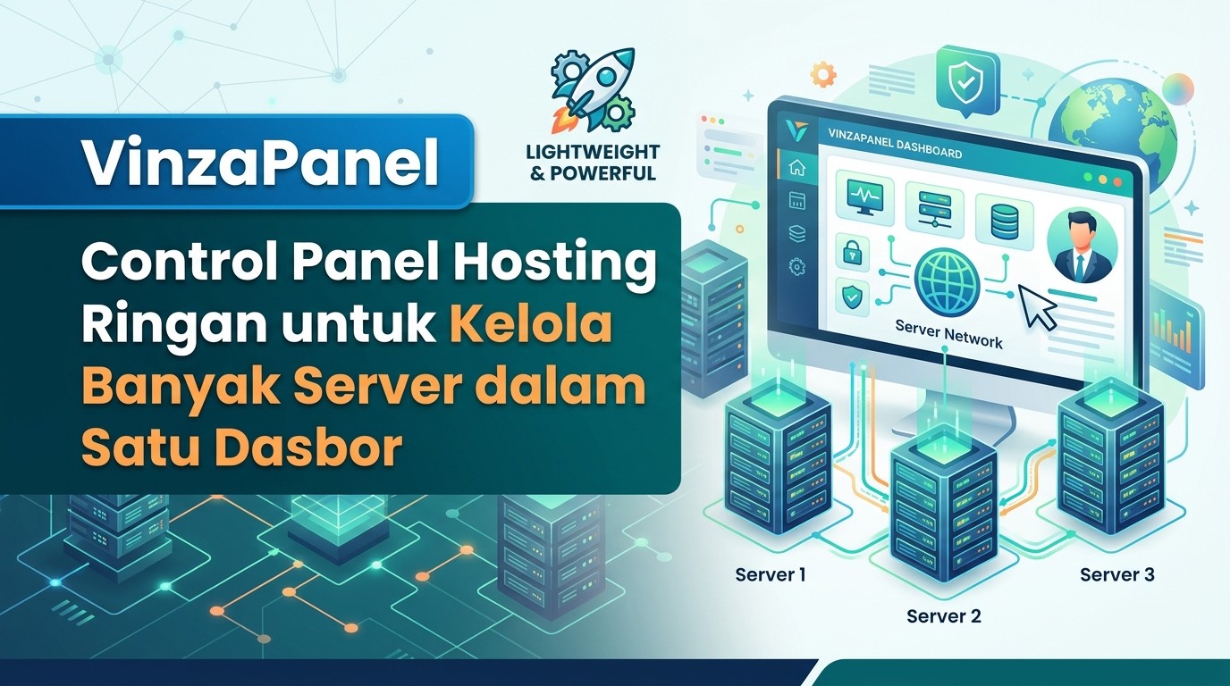 VinzaPanel: Control Panel Hosting Ringan untuk Kelola Banyak Server dalam Satu Dasbor