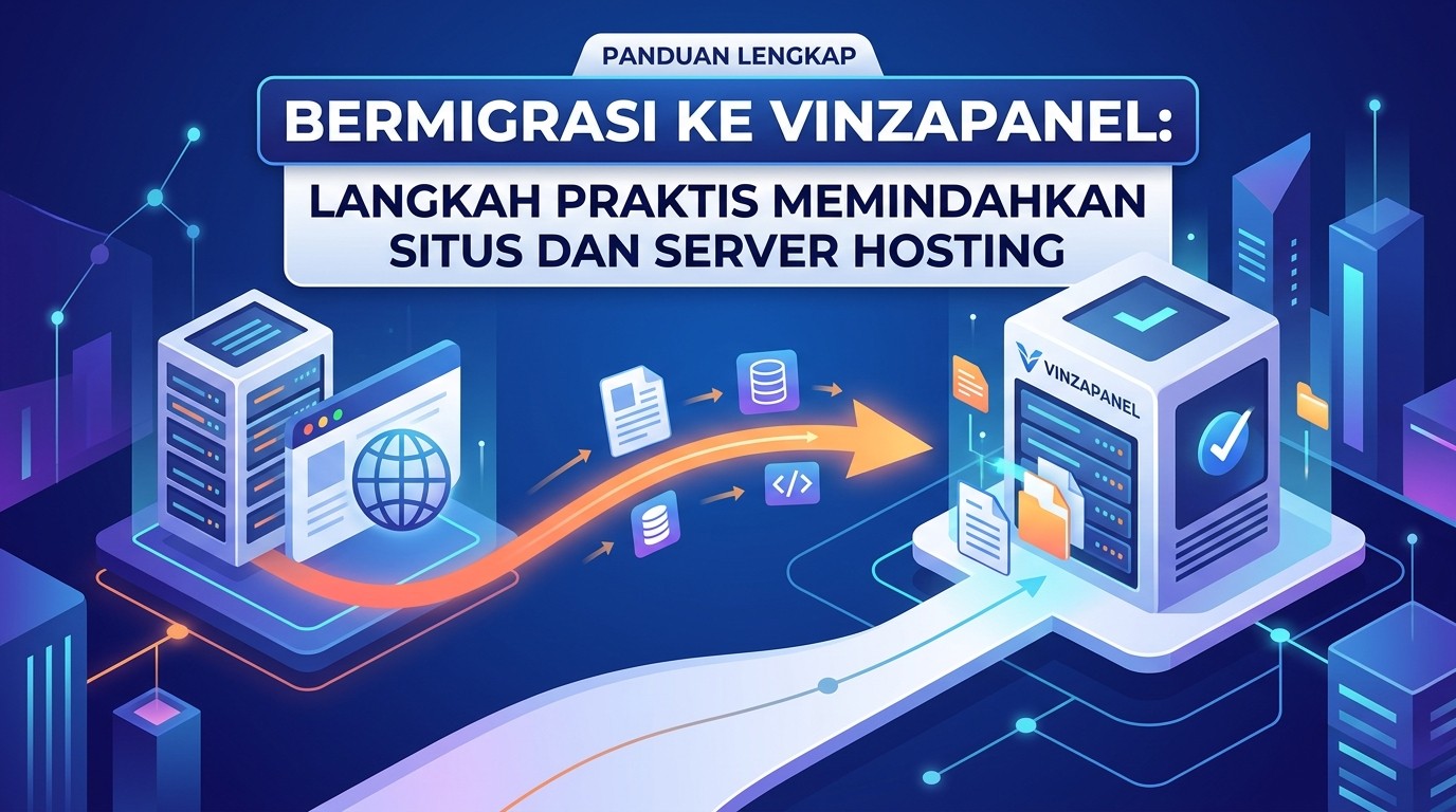 Bermigrasi ke VinzaPanel: Langkah Praktis Memindahkan Situs dan Server Hosting