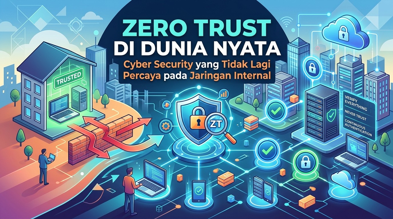 Zero Trust di Dunia Nyata: Cyber Security yang Tidak Lagi Percaya pada Jaringan Internal