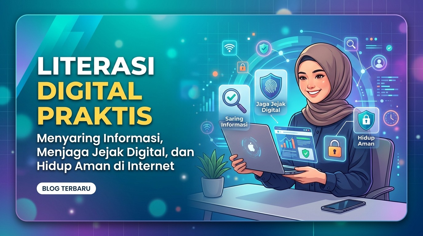 Literasi Digital Praktis: Menyaring Informasi, Menjaga Jejak Digital, dan Hidup Aman di Internet