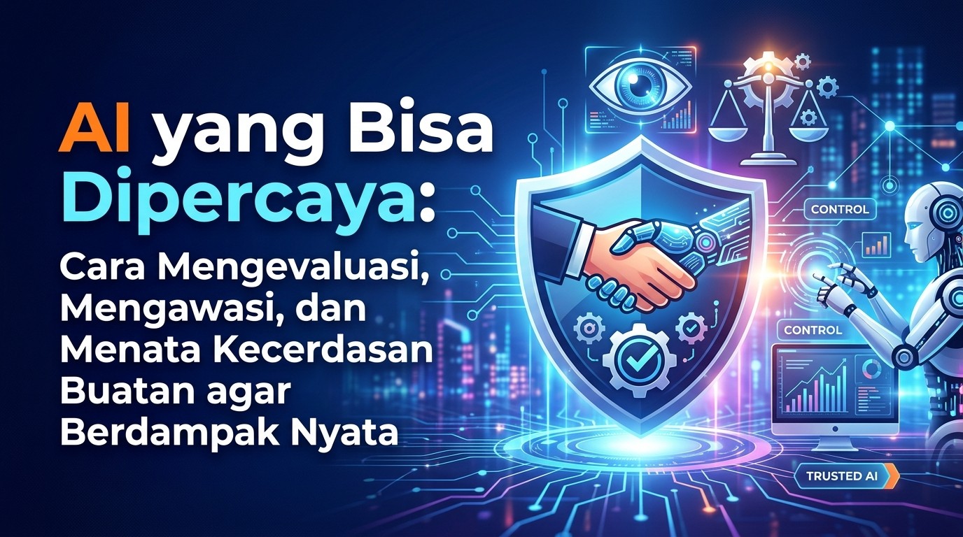 AI yang Bisa Dipercaya: Cara Mengevaluasi, Mengawasi, dan Menata Kecerdasan Buatan agar Berdampak Nyata