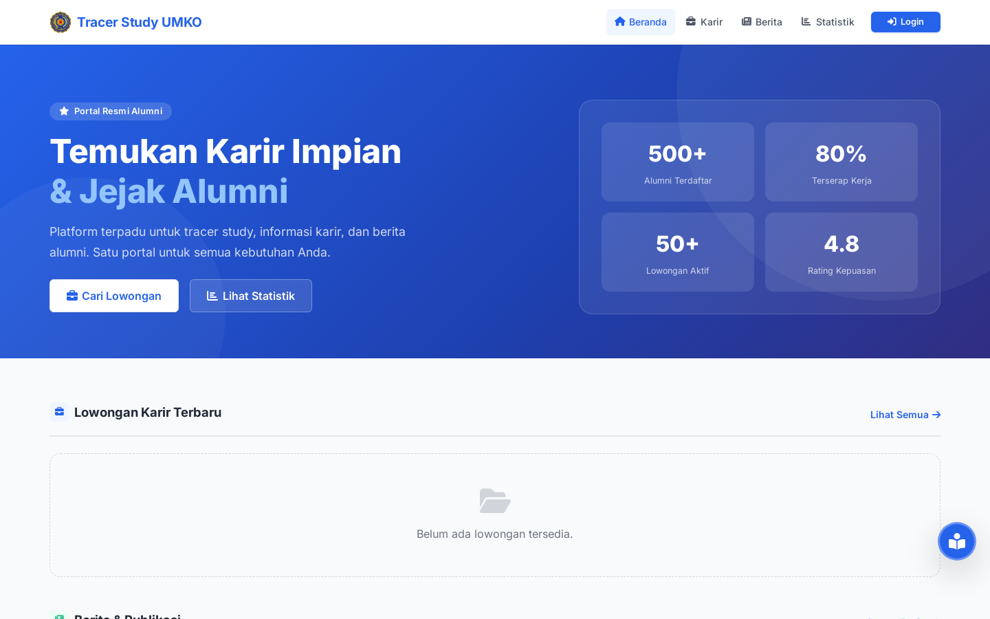 Portal Alumni & Karir (Tracer Study)