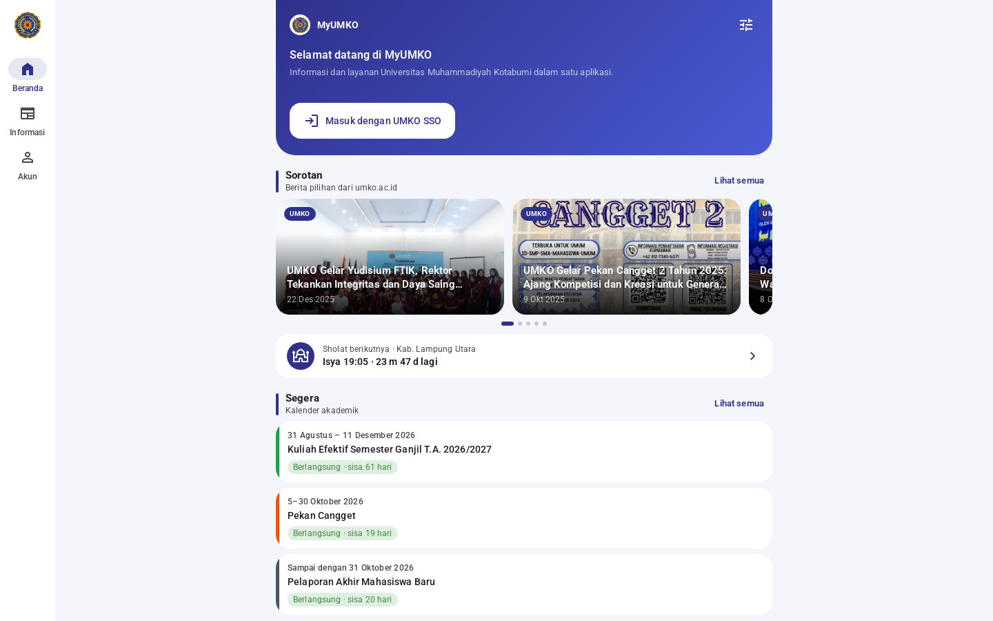 MyUMKO Web