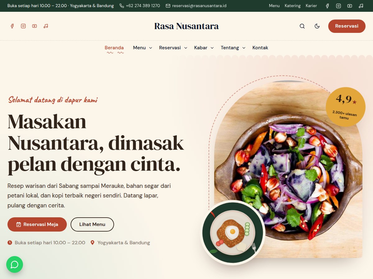 Rasa WordPress Theme
