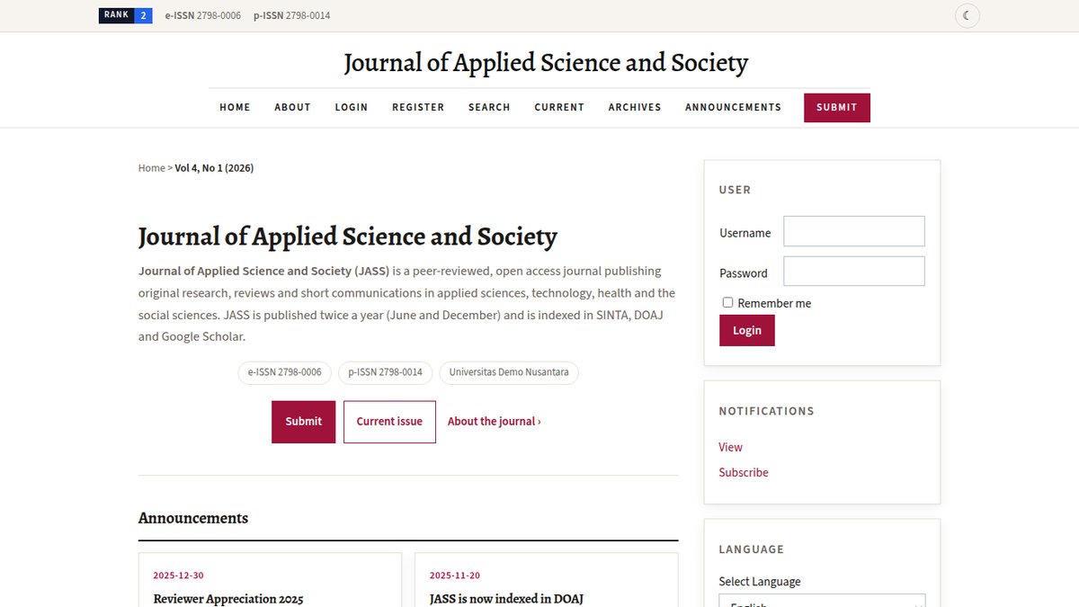 Scholarly OJS Theme (OJS 2.4)