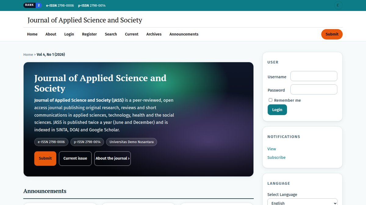 Clinica OJS Theme (OJS 2.4)