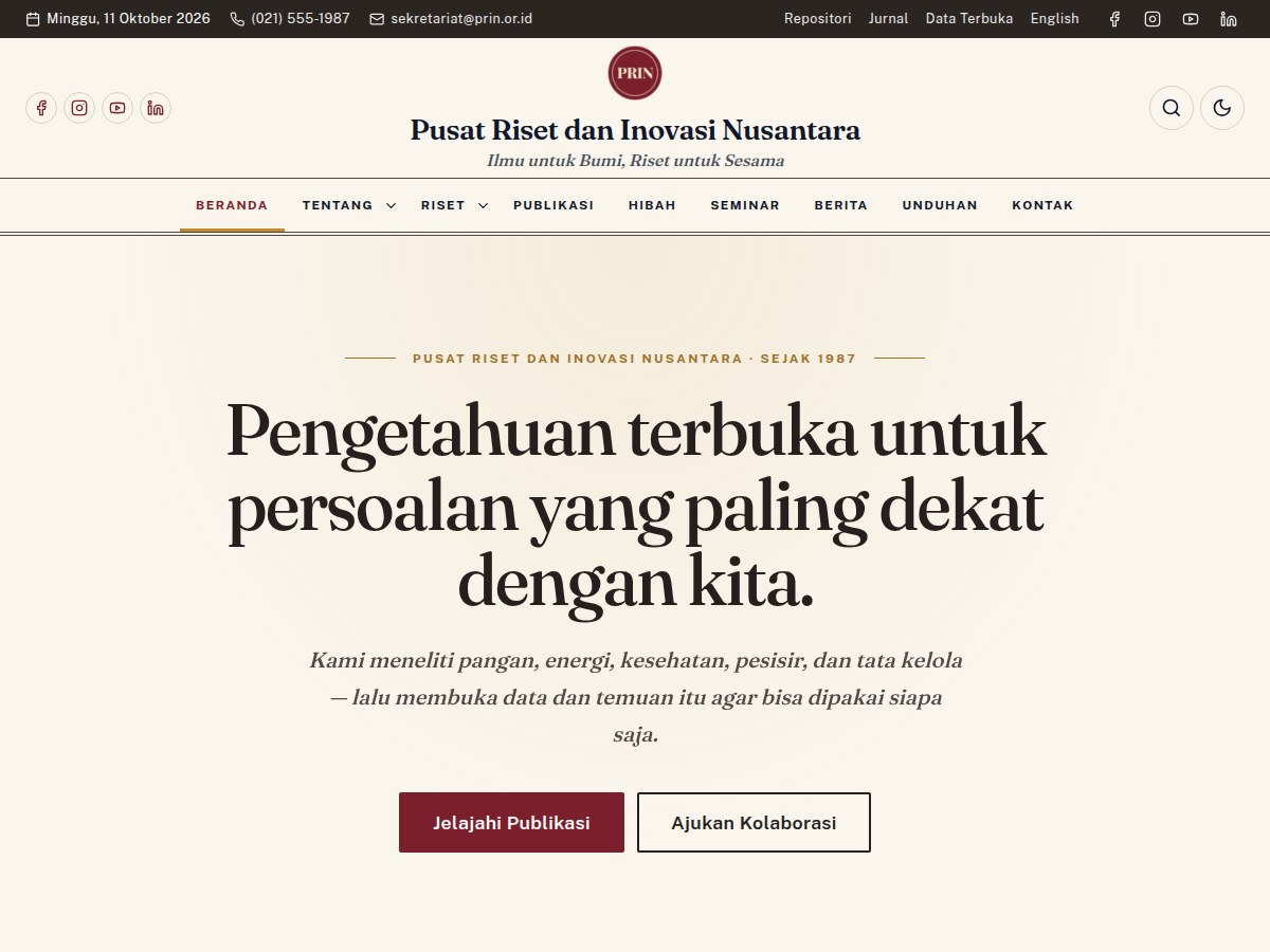Riset WordPress Theme