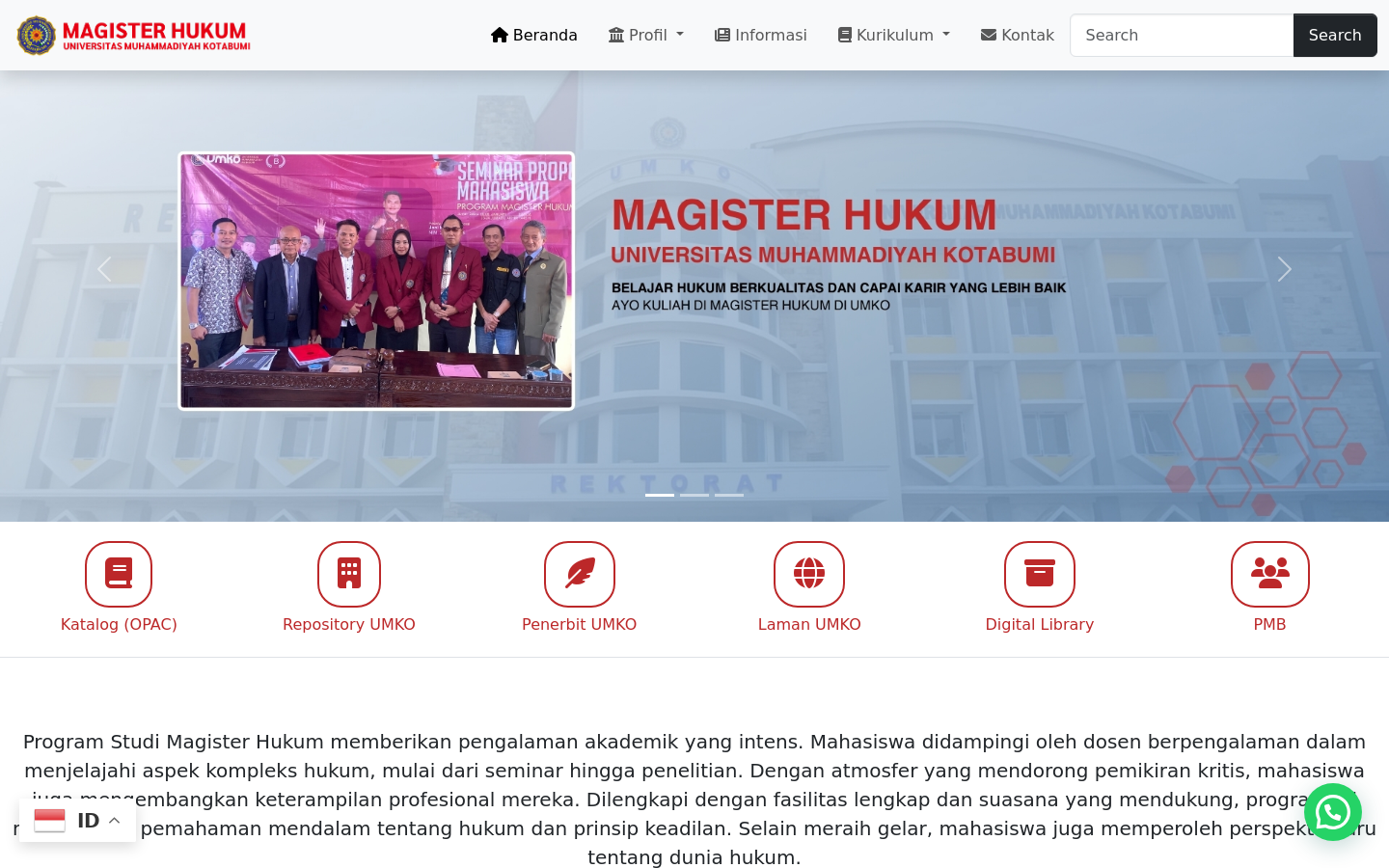 Magister Hukum UMKO