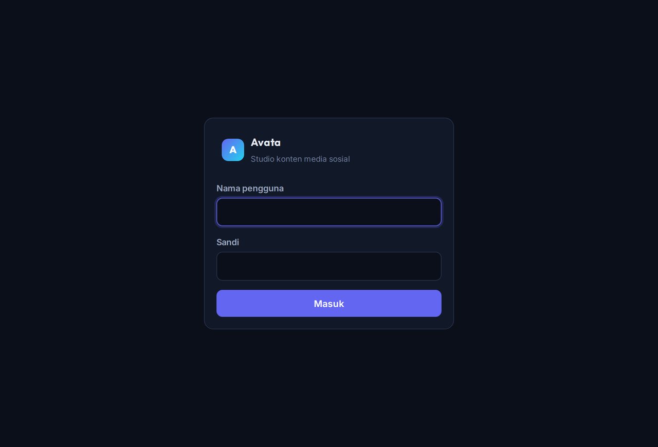Avata Studio — Studio Konten Visual