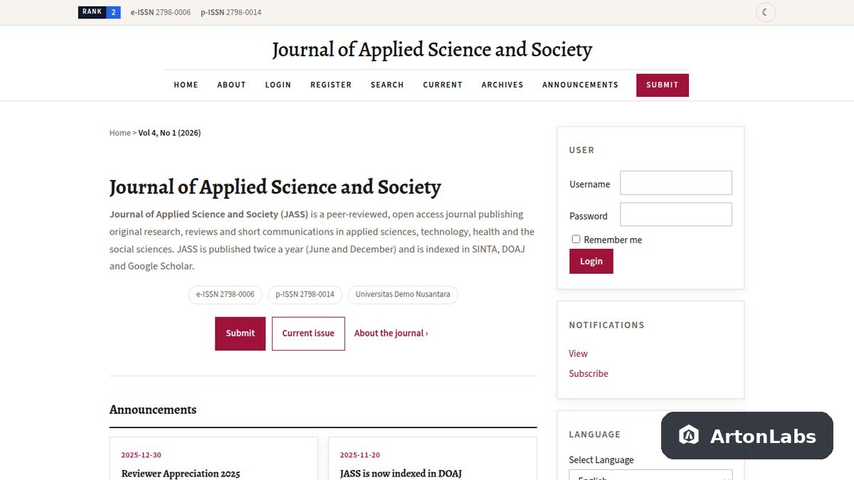 Scholarly - OJS Theme (OJS 2.4)