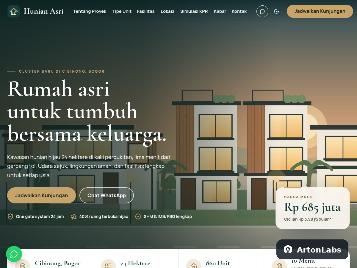 Hunian - WordPress Theme