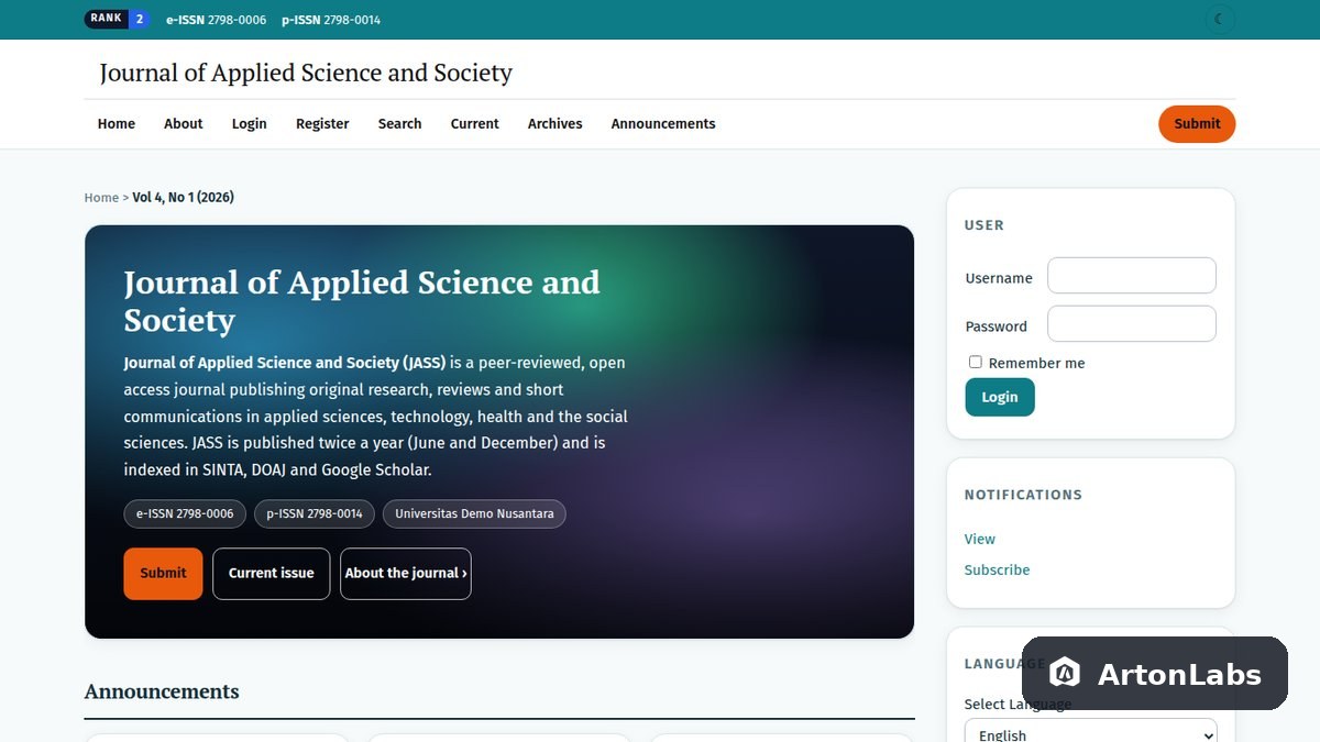 Clinica - OJS Theme (OJS 2.4)