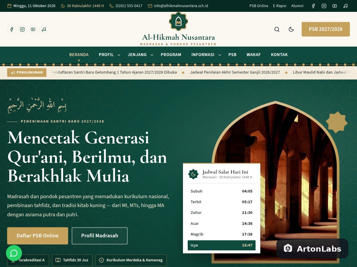 Madrasah WordPress Theme