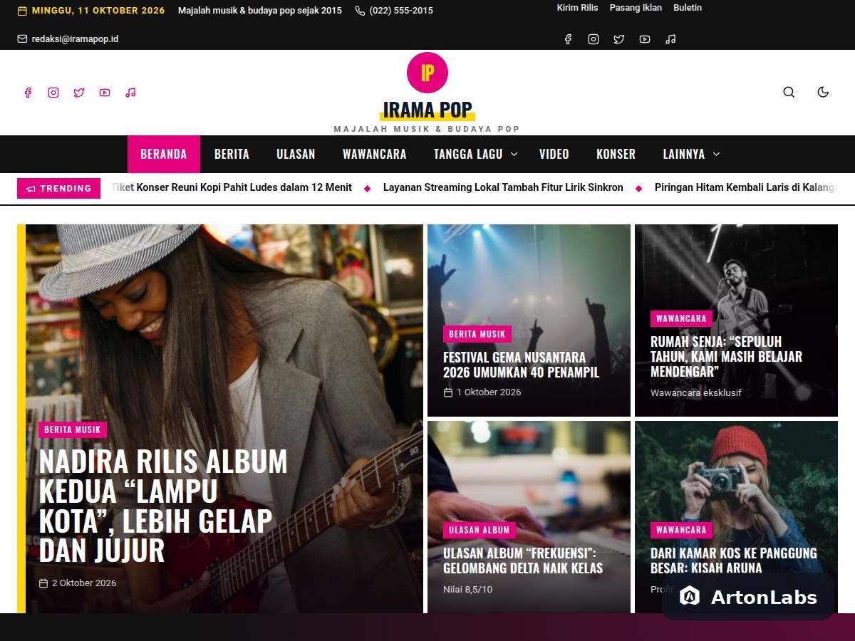 Irama - WordPress Theme