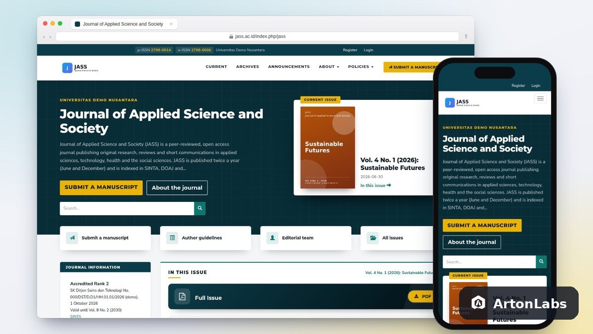 Niaga OJS Theme (OJS 3.3–3.5)