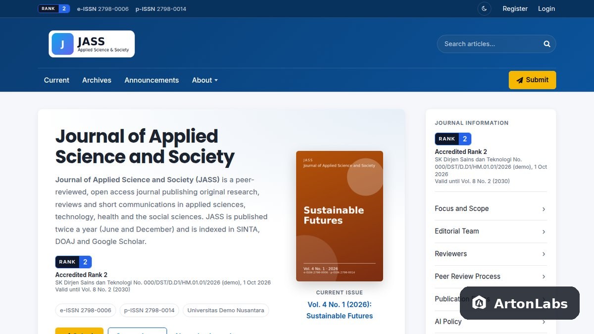 Nusantara OJS Theme (OJS 3.3–3.5)