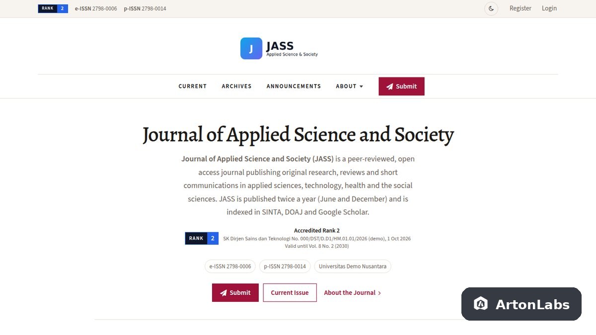 Scholarly OJS Theme (OJS 3.3–3.5)