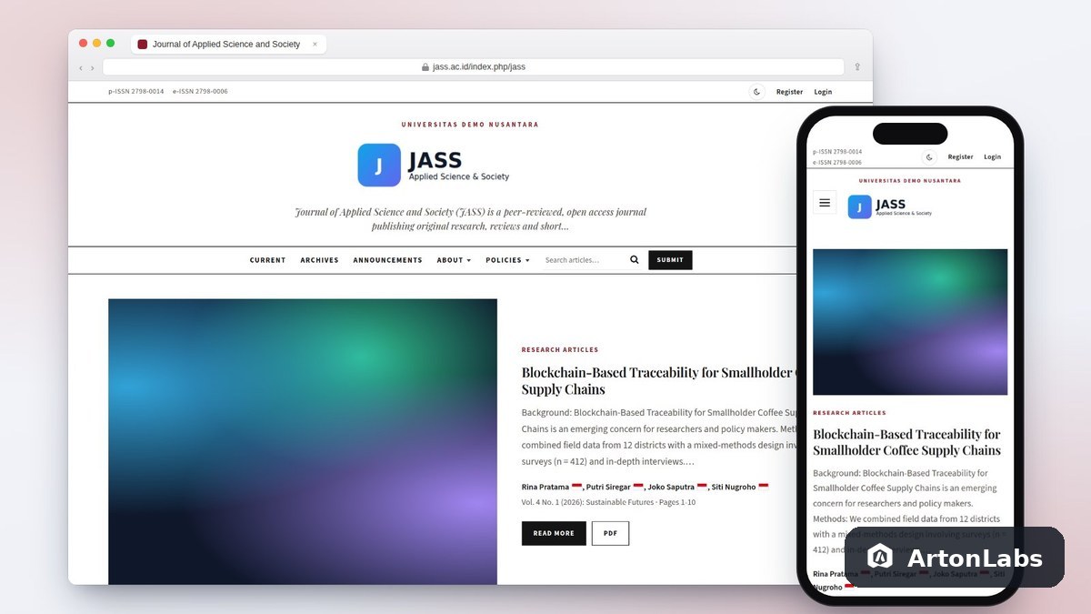 Arunika OJS Theme (OJS 3.3–3.5)