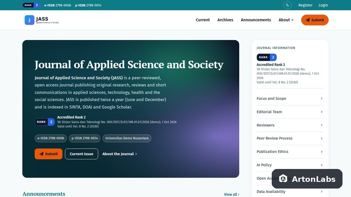 Clinica OJS Theme (OJS 3.3–3.5)
