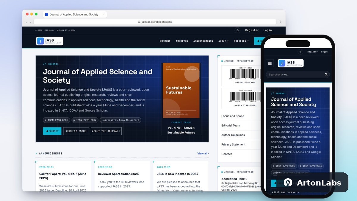 Teknika OJS Theme (OJS 3.3–3.5)