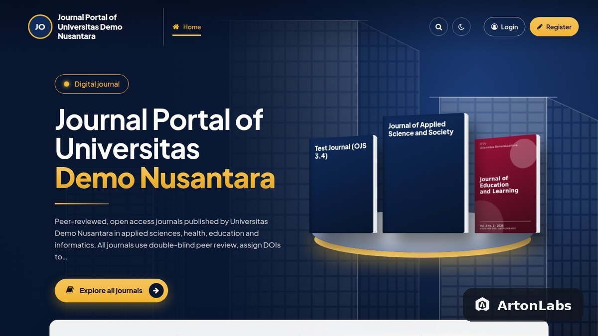 Cendekia OJS Theme (OJS 3.3–3.5)