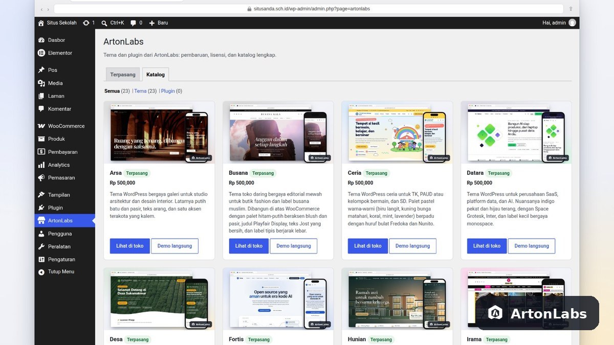 ArtonLabs WordPress Plugin