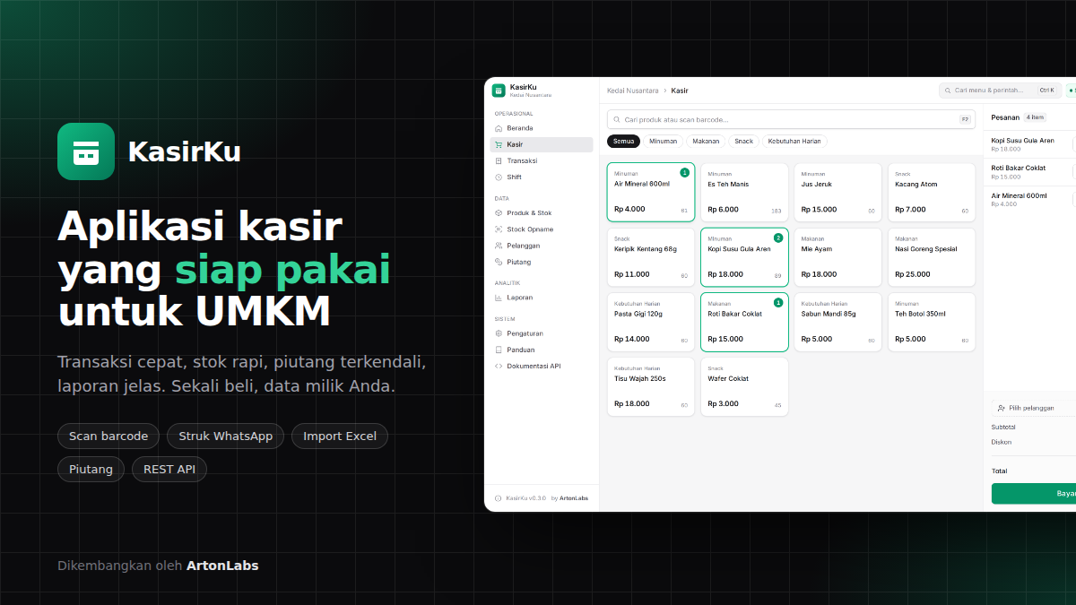 KasirKu - Aplikasi Kasir (POS) untuk UMKM
