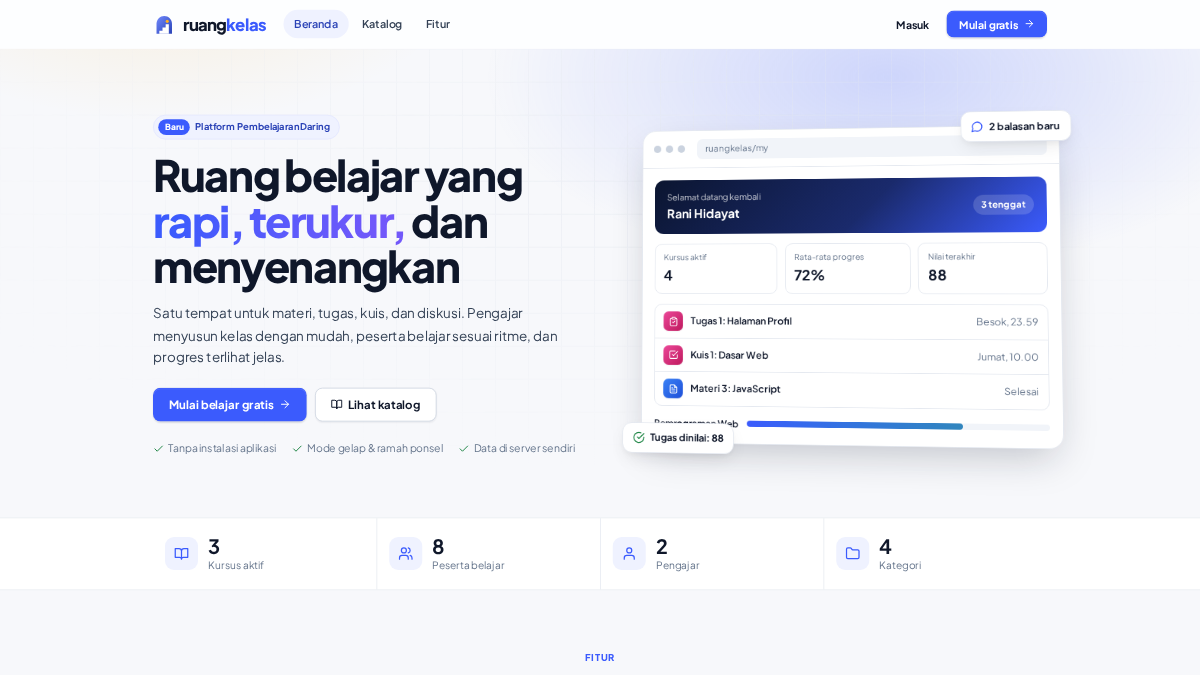 Ruang Kelas - Platform Pembelajaran Daring (LMS)