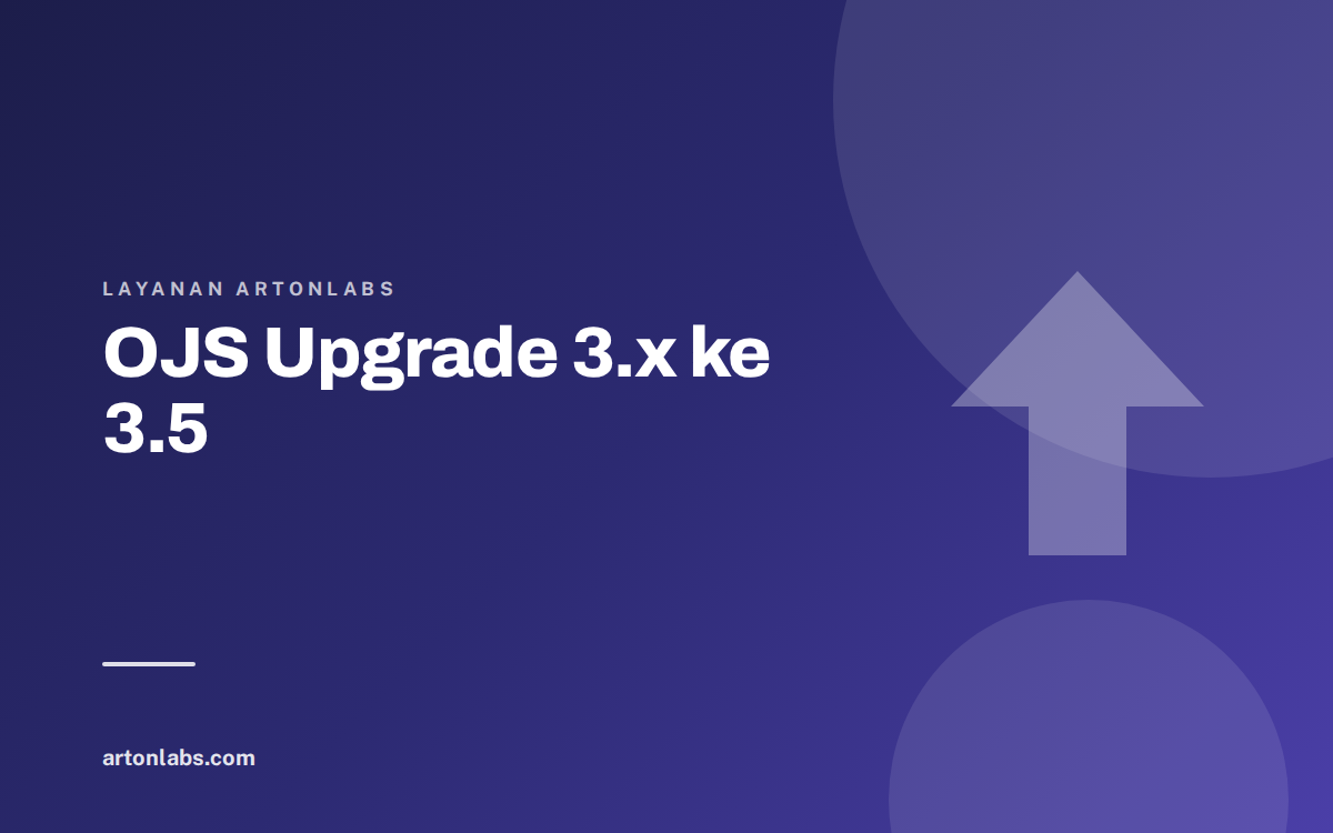 OJS Upgrade 3.x to 3.5 - Service