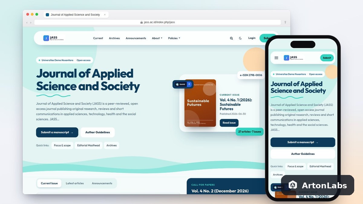 Bahari OJS Theme (OJS 3.3–3.5)
